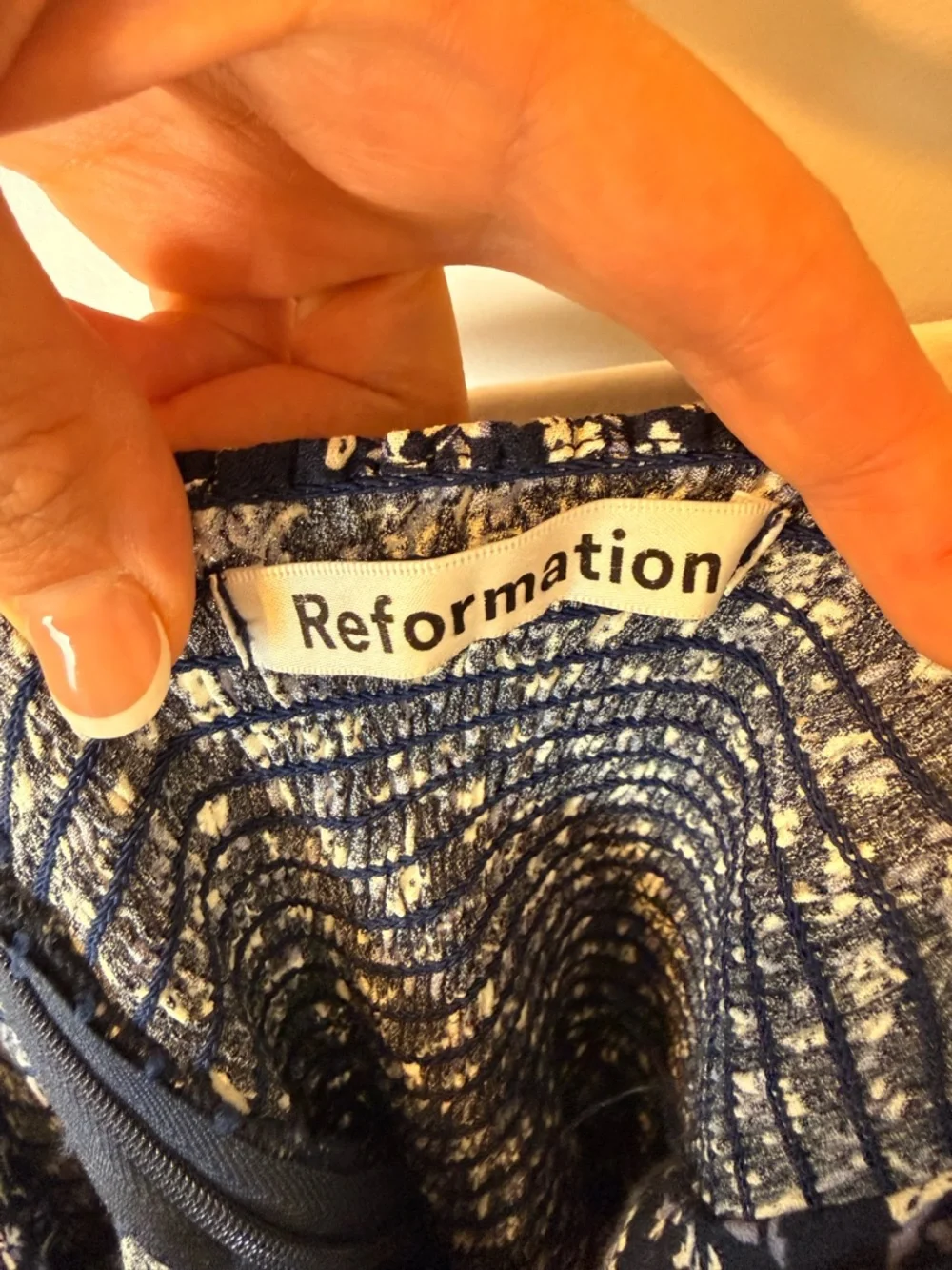 Reformation Mochi Floral-print Mini Dress In‎ Twilight Size 8